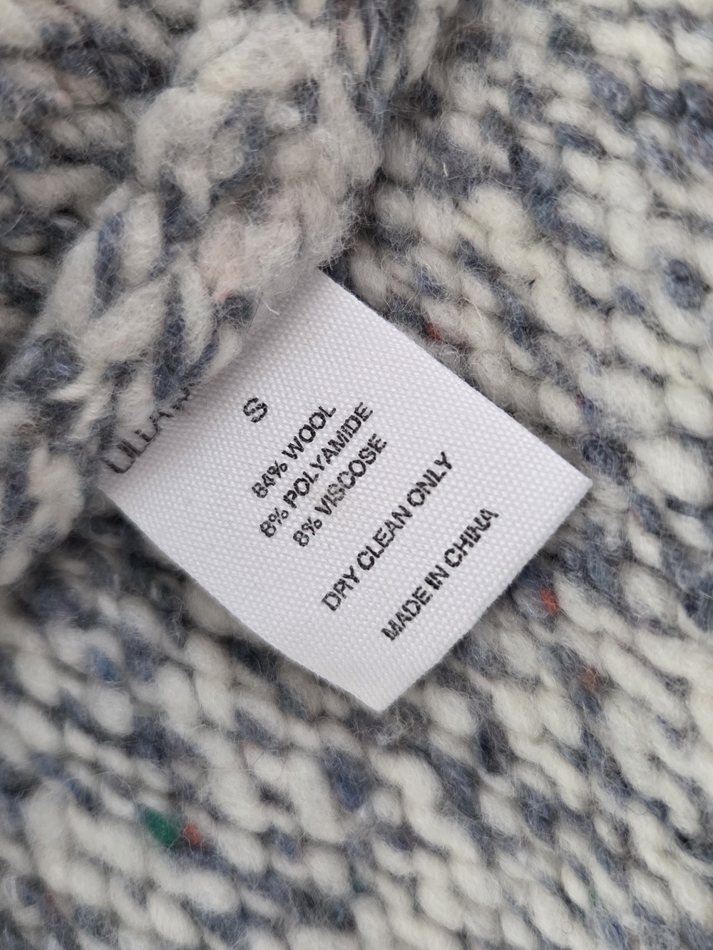 ULLA JOHNSON NICOLA WOOL-BLEND CARDIGAN - SLATE $465.00 - Picture 7 of 8